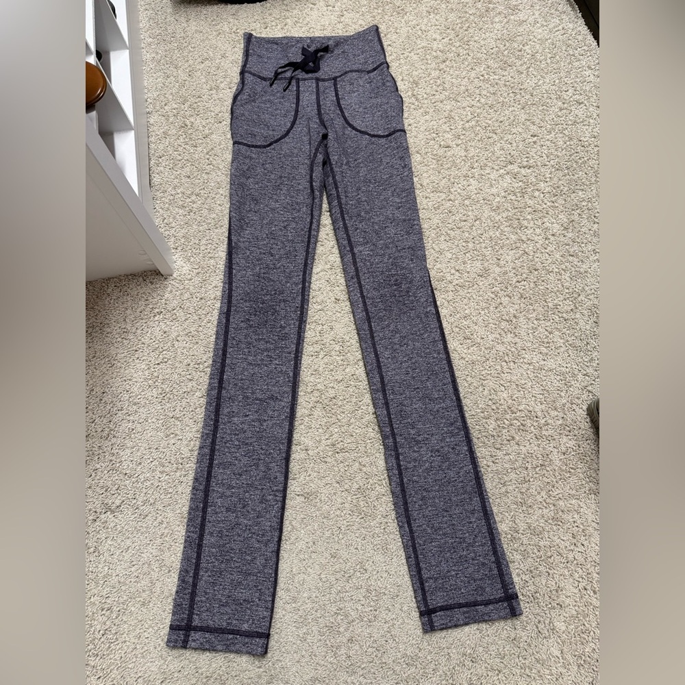Lululemon Heathered Black Grape Skinny Will Pant